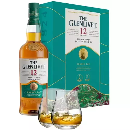 Glenlivet 12Y 0.7l 40% + 2 Szklanki