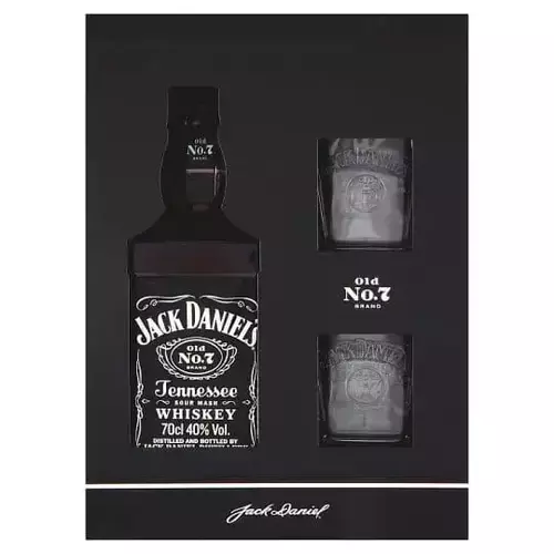 Jack Daniels 0.7l+ 2 Szklanki