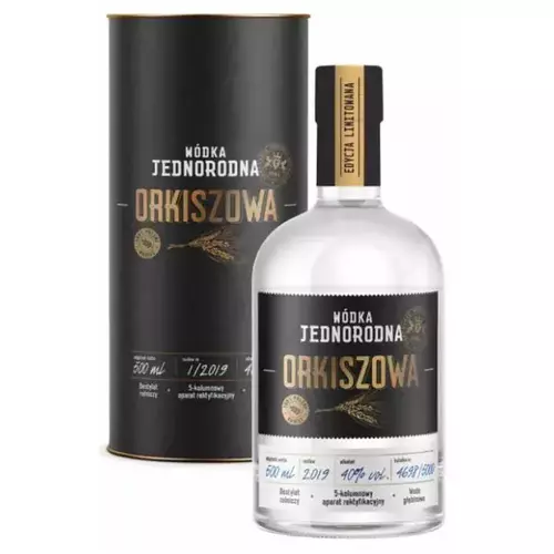 Wódka Jednorodna Orkiszowa Tuba 40% 0.5l