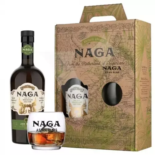 Rum Naga Java Reserve + Szklanka 40% 0.7l