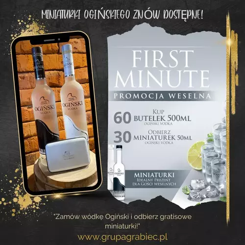 Ogiński 0,5l Biały + Miniaturki