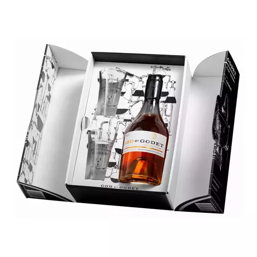 Godet Cognac God By Godet 70.6% 0.35l + 2 Kieliszki