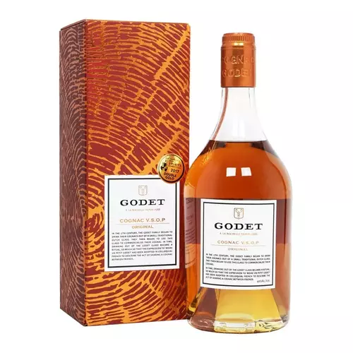 Godet Cognac Vsop 40% 0.7l + 2Szklanki