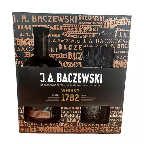 Whisky Baczewski 0,7l + 2 Szklanki