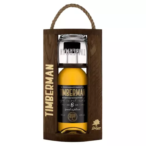 Whisky Timberman 0.7l Skrz. + Szkl.